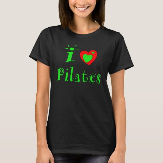 I Love Pilates - Vrouwen Pilates Top (Voorkant)