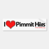 I Love Pimmit Hills Bumpersticker (Voorkant)