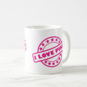 I Love Pink Koffiemok (Voorkant rechts)