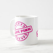 I Love Pink Koffiemok (Voorkant links)