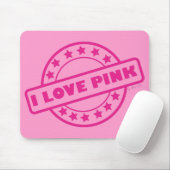 I Love Pink Muismat (Met muis)