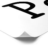 I Love Pink Poodles Poster (Hoek)