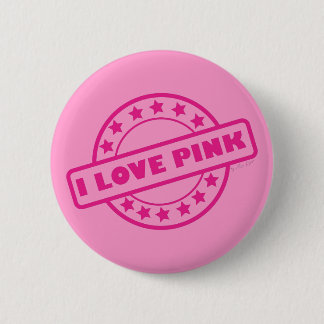 I Love Pink Ronde Button 5,7 Cm