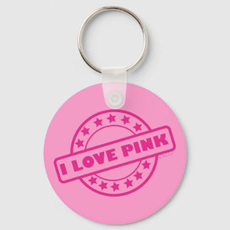 I Love Pink Sleutelhanger