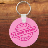 I Love Pink Sleutelhanger (Voorkant)