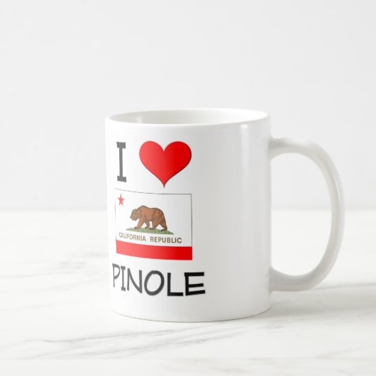 I Love PINOLE California Koffiemok (Rechts)