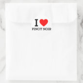 I Love Pinot Noir Ronde Sticker (Tas)
