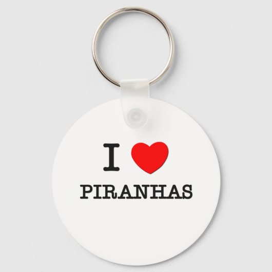 I Love Piranhas Sleutelhanger (Voorkant)