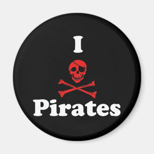 I Love Pirates Magneet