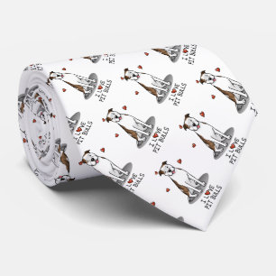 I Love Pit Bulls (lt brindle white 3) Stropdas