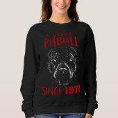 I love pitbull since 1972 trui (Voorkant)