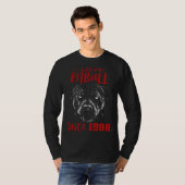 I love pitbull since 1988 t-shirt (Voorkant volledig)