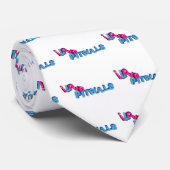 I Love Pitbulls in 3D Stropdas (Opgerold)