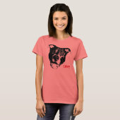 I Love Pitbulls Logo Design - Cool Trendy & Hip T-shirt (Voorkant volledig)