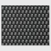 I Love Pixels, geek design, pixel art Cadeaupapier (Vlak)