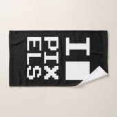 I Love Pixels, geek design, pixel art Handdoek (Handdoek)