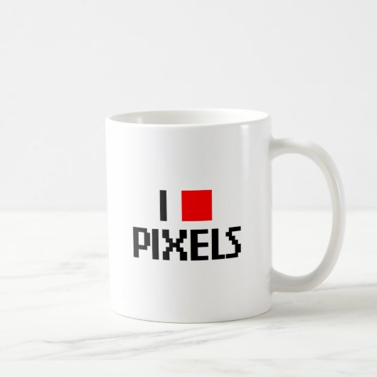 I Love Pixels Koffiemok (Rechts)