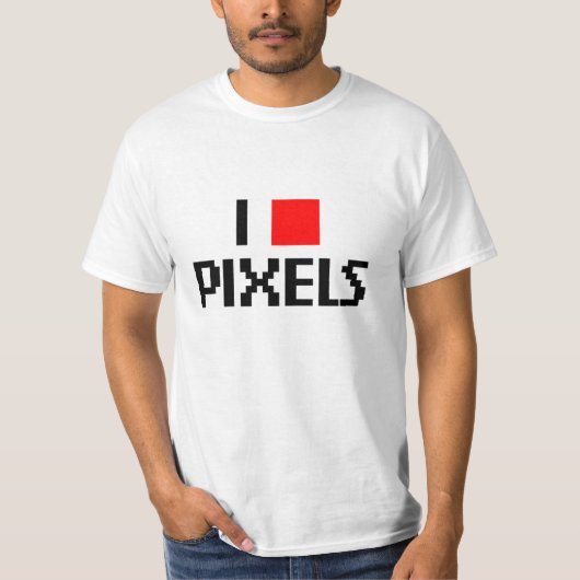 I Love Pixels T-shirt (Voorkant)