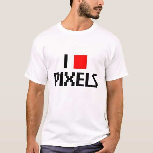 I Love Pixels T-shirt (Voorkant)