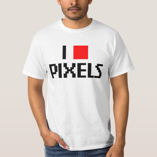 I Love Pixels T-shirt (Voorkant)