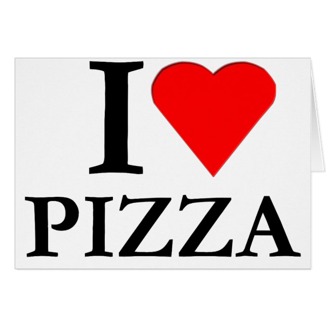 I Love Pizza (Voorkant Horizontaal)
