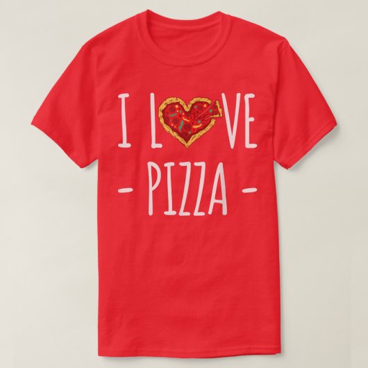 I Love Pizza 1291 T-shirt (Design voorkant)