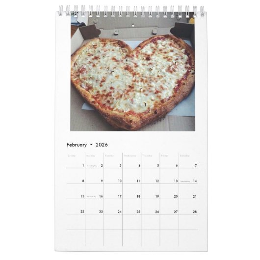 I Love Pizza Annual Calendar 2018 Kalender (Feb 2026)