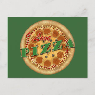 I Love Pizza Briefkaart