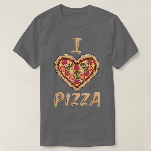 I Love Pizza for Pizza Lover T-shirt (Design voorkant)