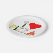 I Love Pizza Paper Bord (Gekanteld)