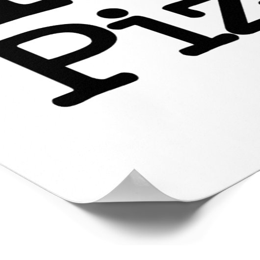 I Love Pizza Poster (Hoek)