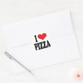 I Love Pizza Ronde Sticker (Envelop)