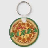 I Love Pizza Sleutelhanger (Voorkant)