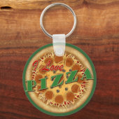 I Love Pizza Sleutelhanger (Voorkant)