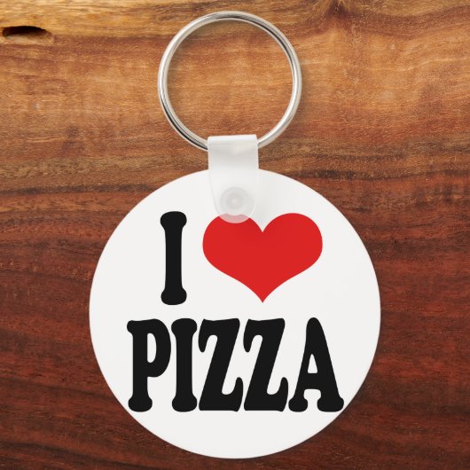 I Love Pizza Sleutelhanger (Voorkant)