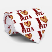 I Love Pizza Stropdas (Opgerold)