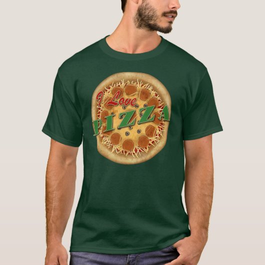 I Love Pizza T-shirt (Voorkant)