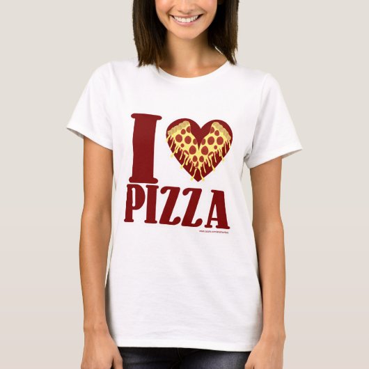 I Love Pizza T-shirt (Voorkant)