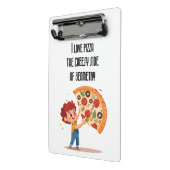 "I Love Pizza: The Cheesy Side of Geometry" (Ik ho Mini Klembord (Angled2)