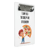 "I Love Pizza: The Cheesy Side of Geometry" (Ik ho Mini Klembord (Schuin)
