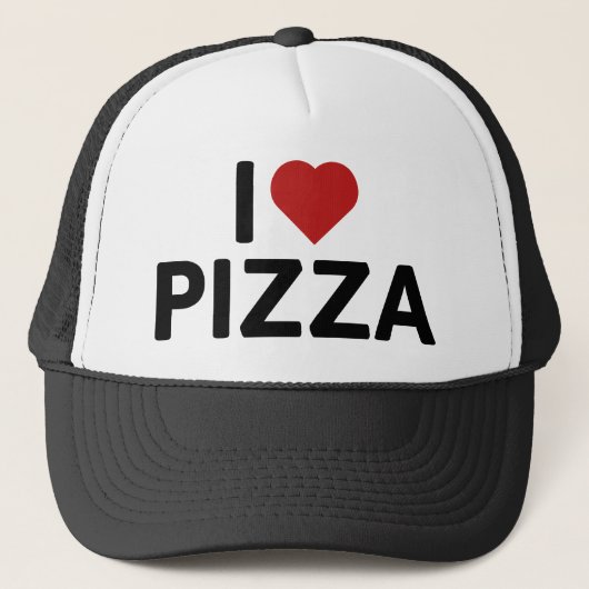 I Love Pizza Trucker Pet (Voorkant)
