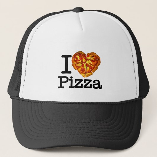 I Love Pizza Trucker Pet (Voorkant)