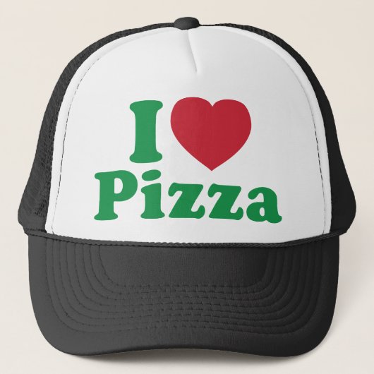 I Love Pizza Trucker Pet (Voorkant)