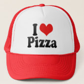 I Love Pizza Trucker Pet (Voorkant)