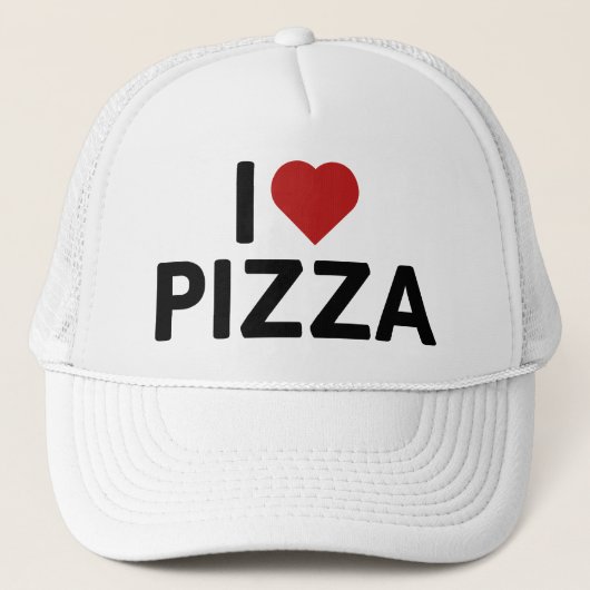 I Love Pizza Trucker Pet (Voorkant)
