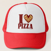 I Love Pizza Trucker Pet (Voorkant)