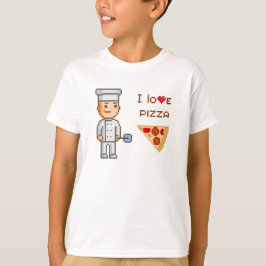 I Love Pizza  Video Game Pizza Chef T-shirt