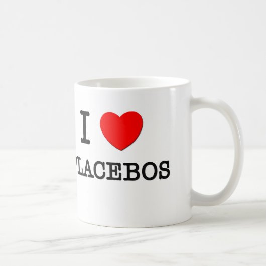 I Love Placebos Koffiemok (Rechts)