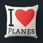 I love planes kussen<br><div class="desc">I love planes ,  for air travel lovers</div>