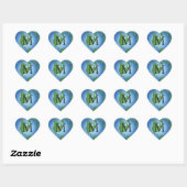 I Love Planet Earth Environmental Awareness Custom Hart Sticker (Vel)